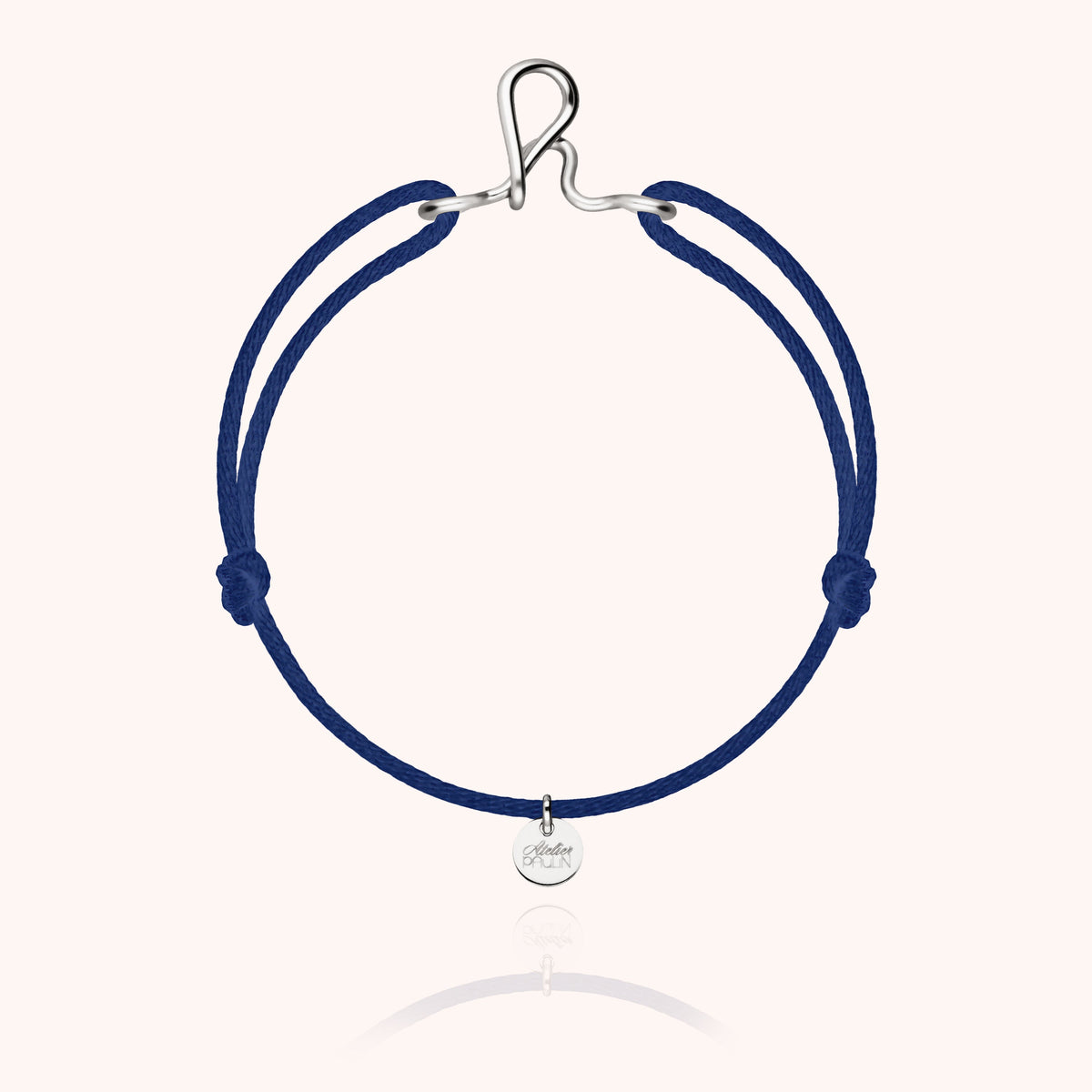 Bracciale Cordino Originale Iniziale, portato al polso