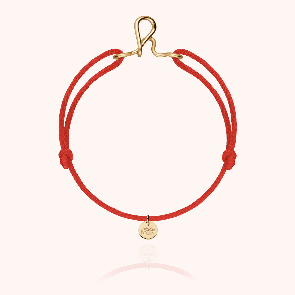Armband Kordel Original Initiale — von Hand gefertigtes Geschenk Paris