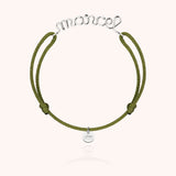 Bracelet Cordon Original Personnalisé - or blanc 750/1000