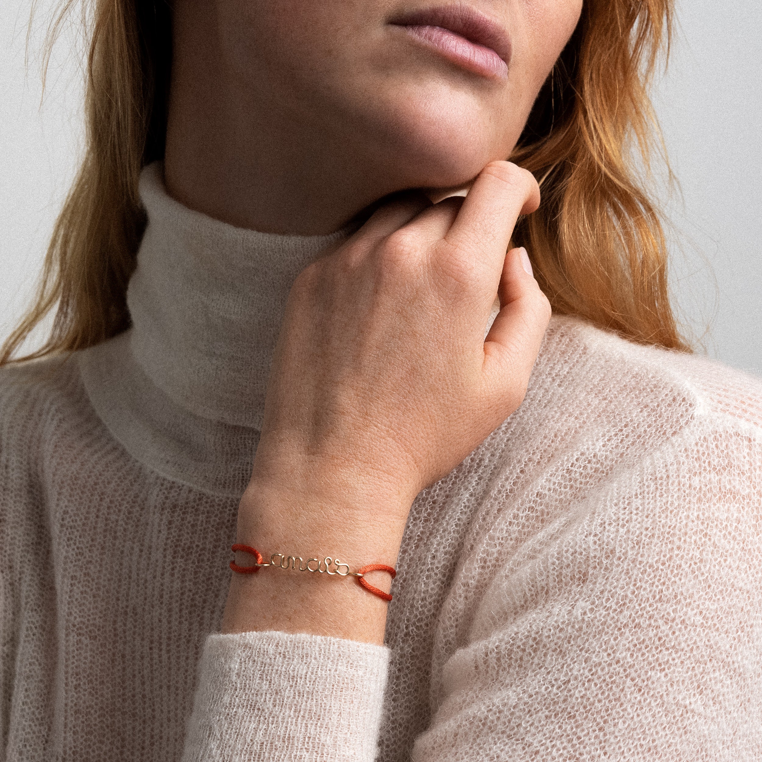 Bracciale Cordon Originale Personalizzato - oro giallo laminato