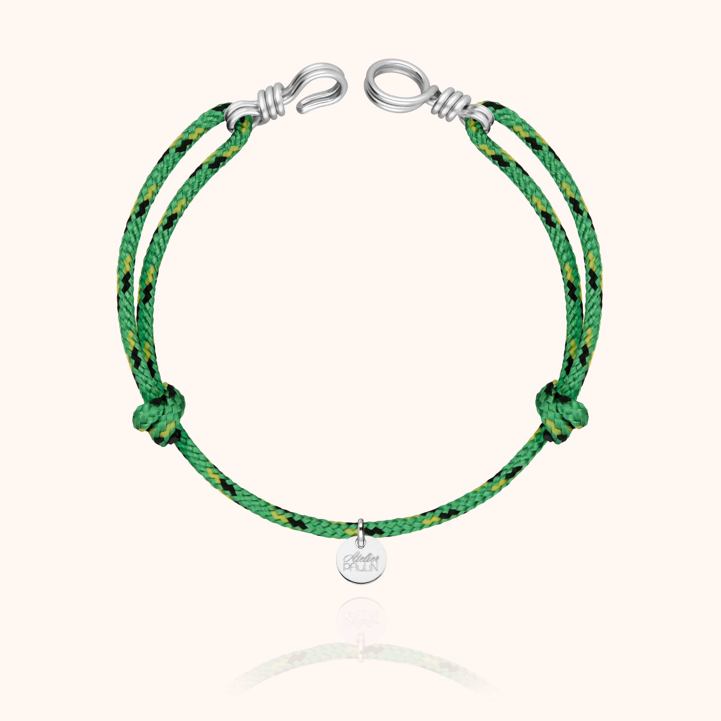 Bracelet Cordon Knot Attache moi porté au poignet — argent sterling 925 livraison express sécurisée