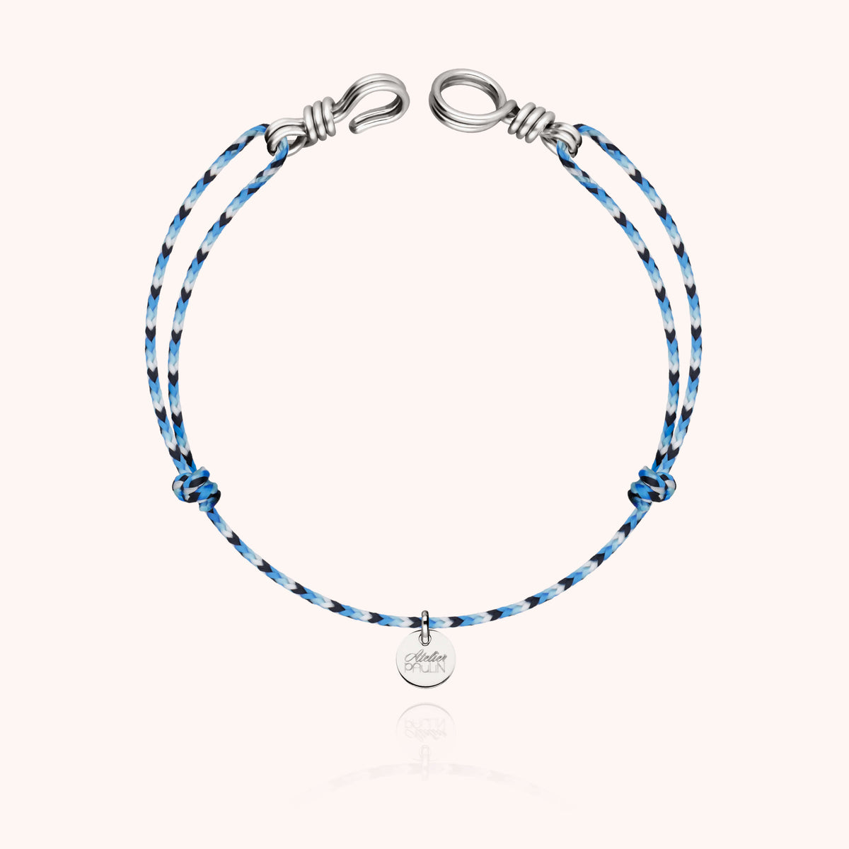 Von Hand geformter Sterlingsilber-Draht, Kordel im maritimen Stil