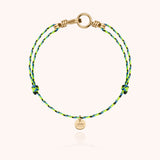 Bracelet Cordon Slim Knot Attache moi - or jaune laminé