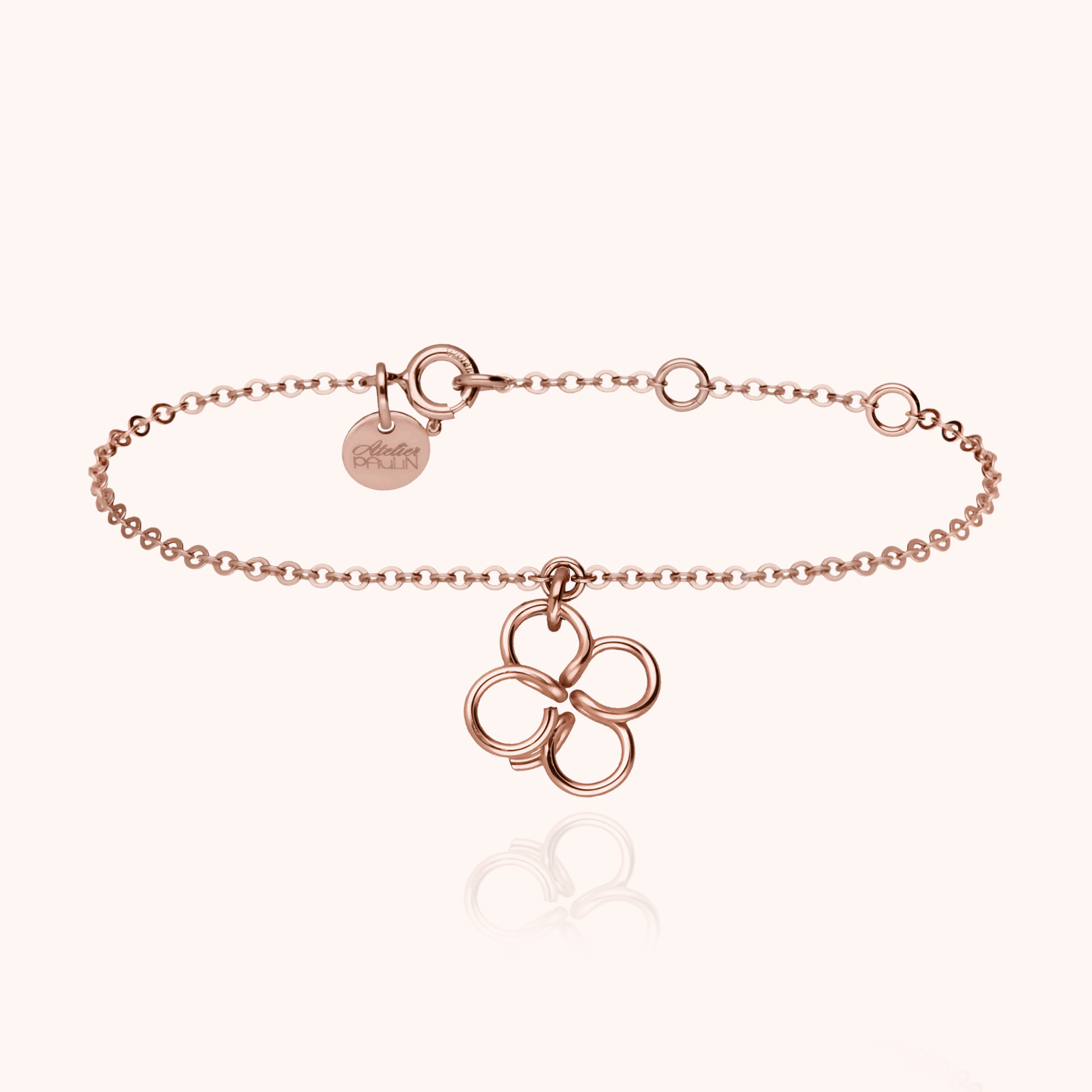 Lucky One Charms Clover Bracelet - Laminated Rose Gold