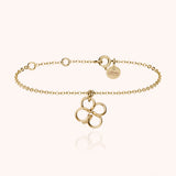 Lucky One Charms Clover Bracelet - Yellow 14k gold-filled