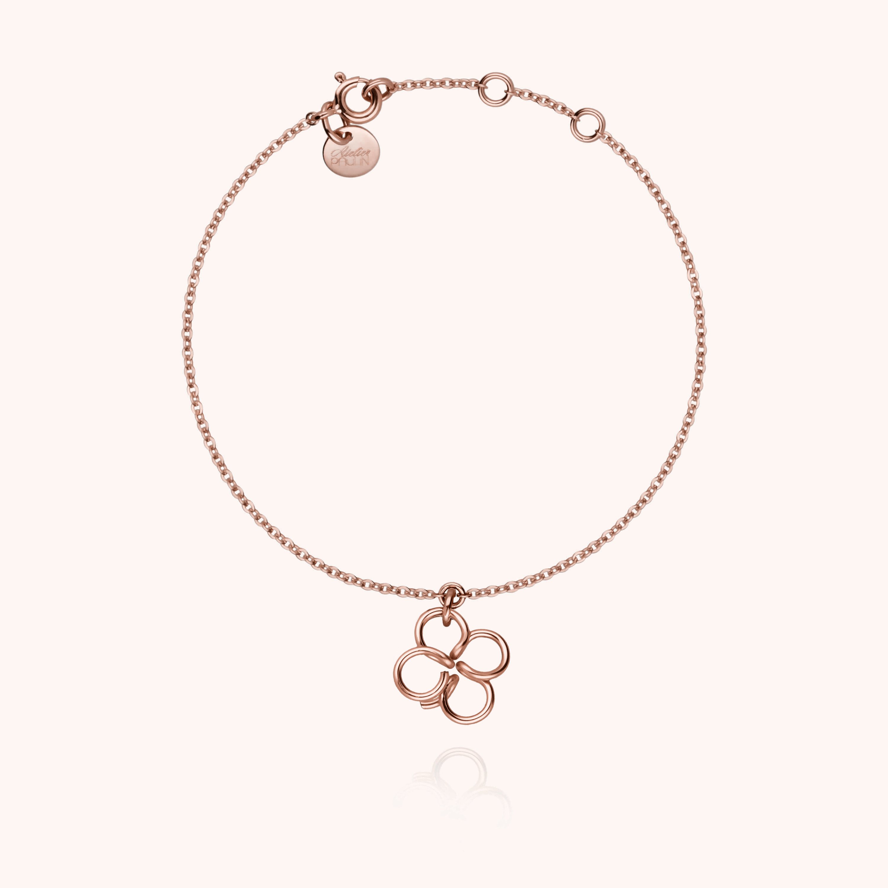 Lucky One Charms Clover Bracelet - Laminated Rose Gold