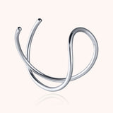 Bracelet Manchette Outline Lettre L - argent