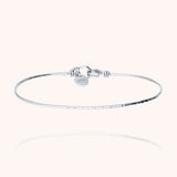 Bracciale Nude Martellato - argento