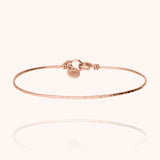 Bracciale Nude Martellato - oro rosa laminato