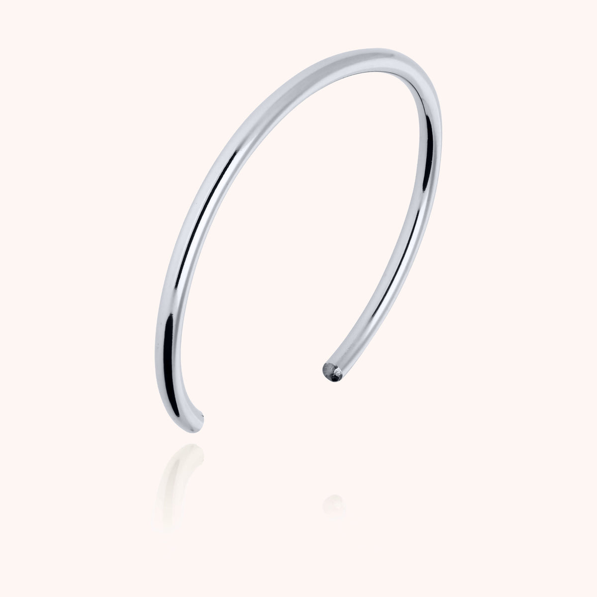 Bracciale O Cube in filo d'argento sterling 925