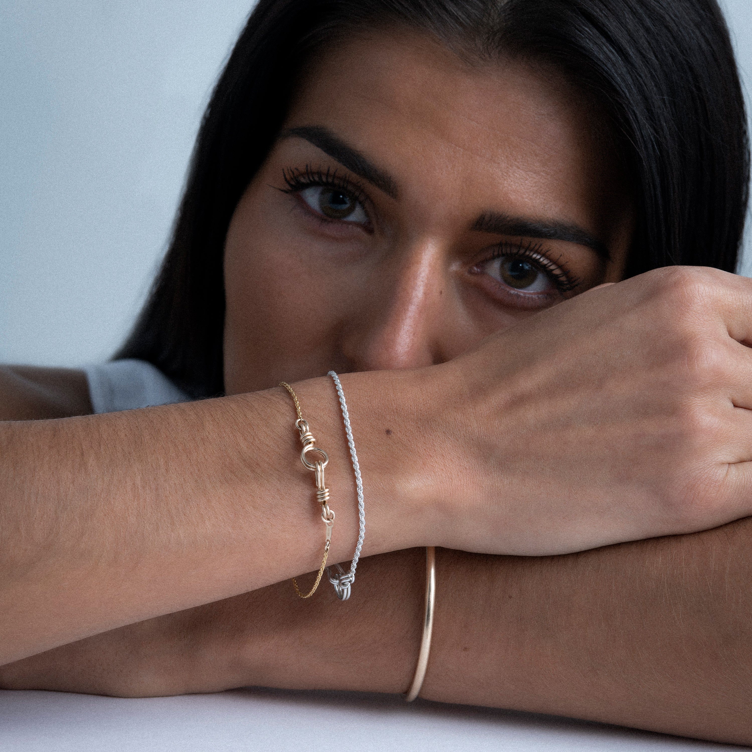 Bracelet Chaîne Rope Attache moi en argent sterling 925 — bijou durable garanti à vie