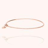 Bracelet O Martelé - or rose laminé