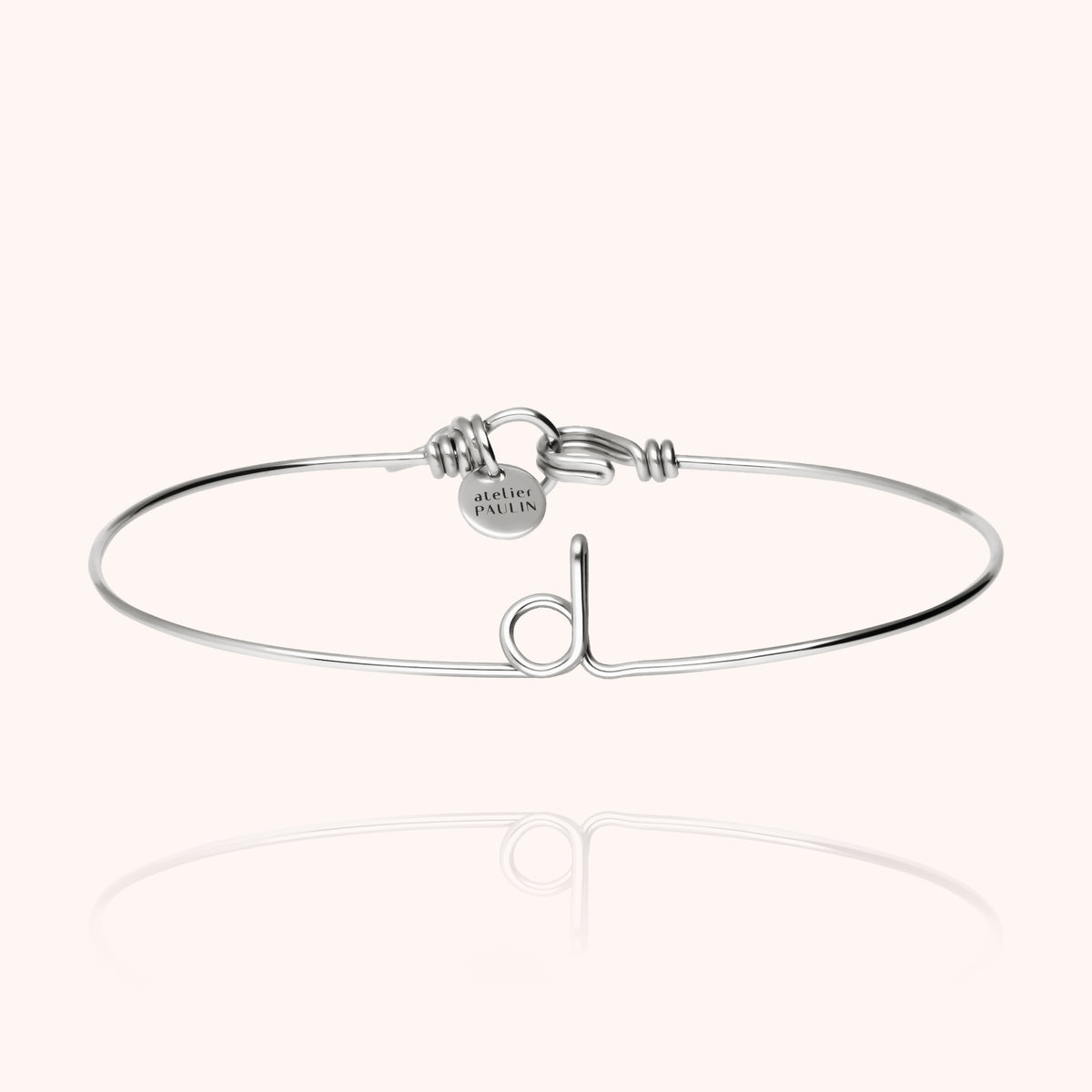Armreif Original Initiale initiale — handgefertigtes Geschenk