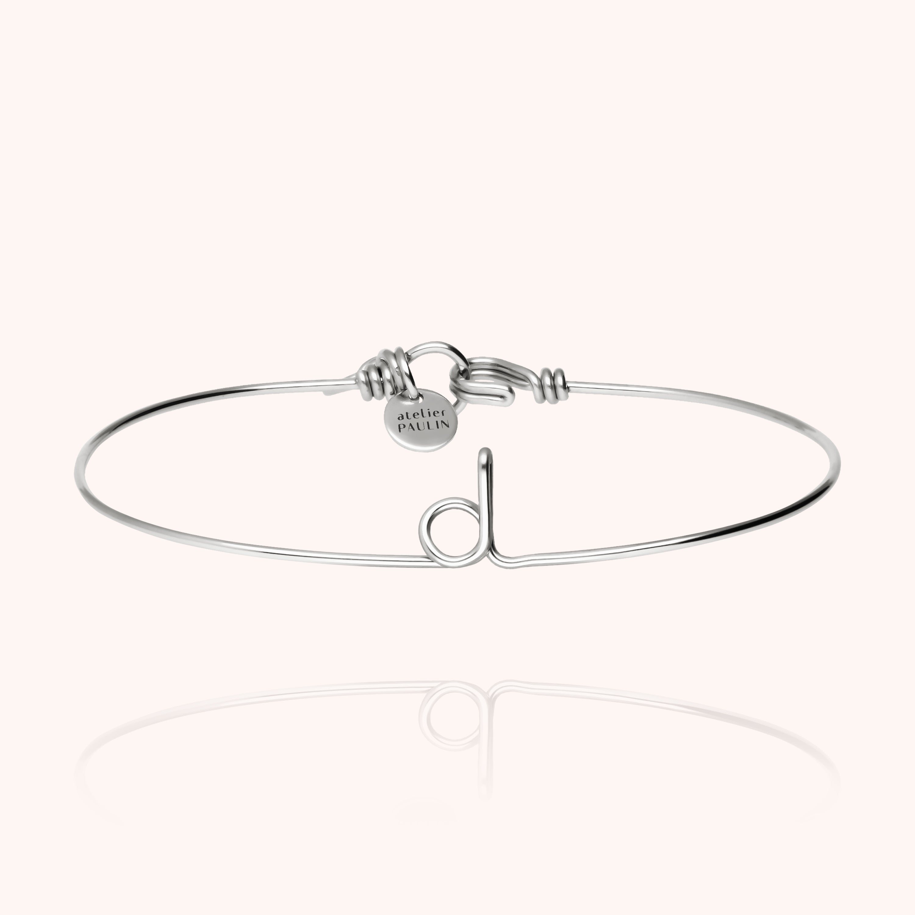 Bracelet Jonc Original Initiale initiale — cadeau de luxe artisanal