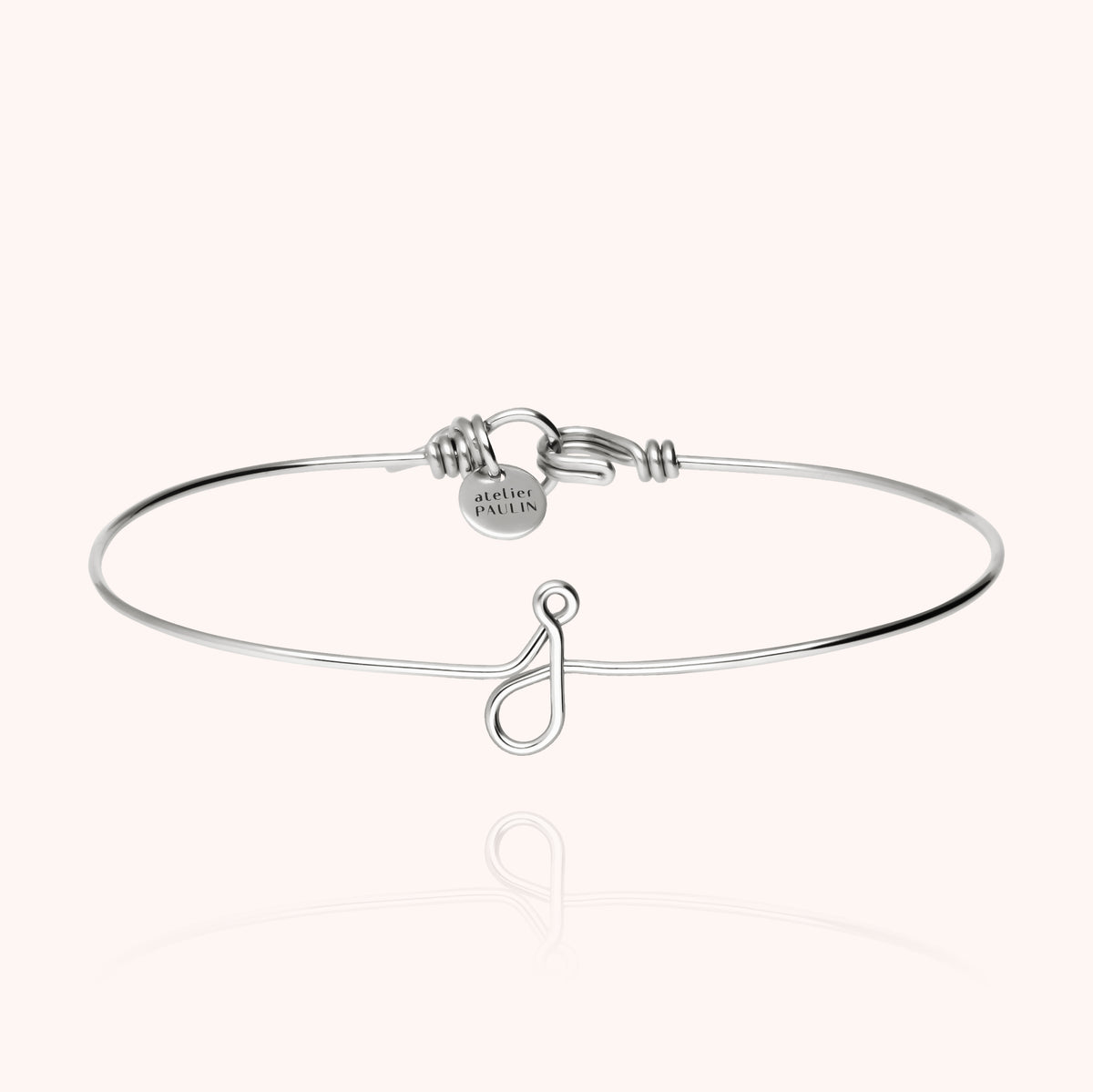 Armreif Original Initiale aus 925 Sterlingsilber — personalisierbares Armband Atelier Paulin