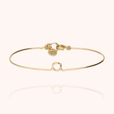 Bracciale Jonc Originale Iniziale - oro giallo laminato