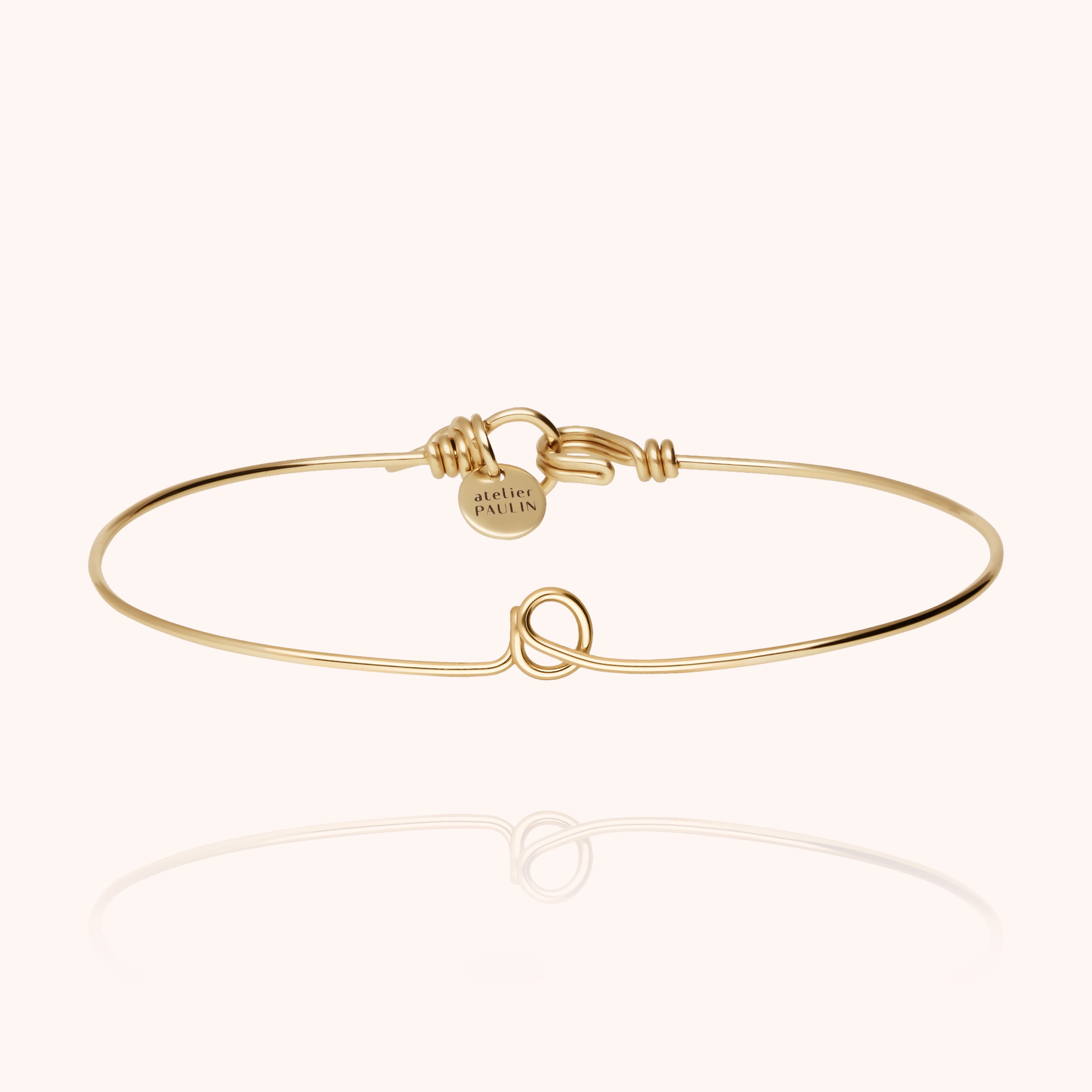 Original Initiale Bangle Bracelet - 14k yellow gold filled
