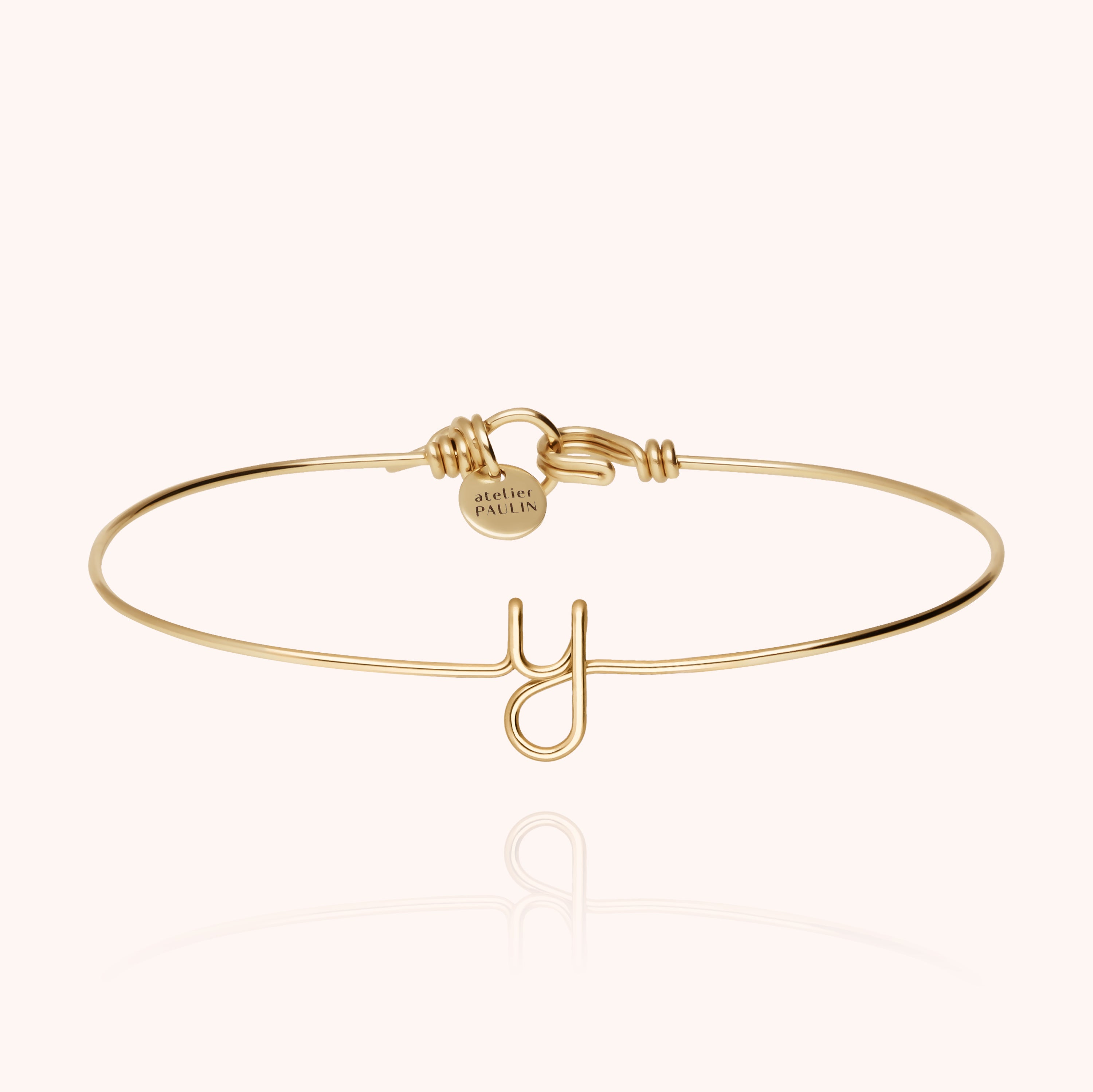 Original Initiale Bangle Bracelet - 14k yellow gold filled