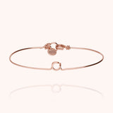 Bracciale Jonc Originale Iniziale - oro rosa laminato