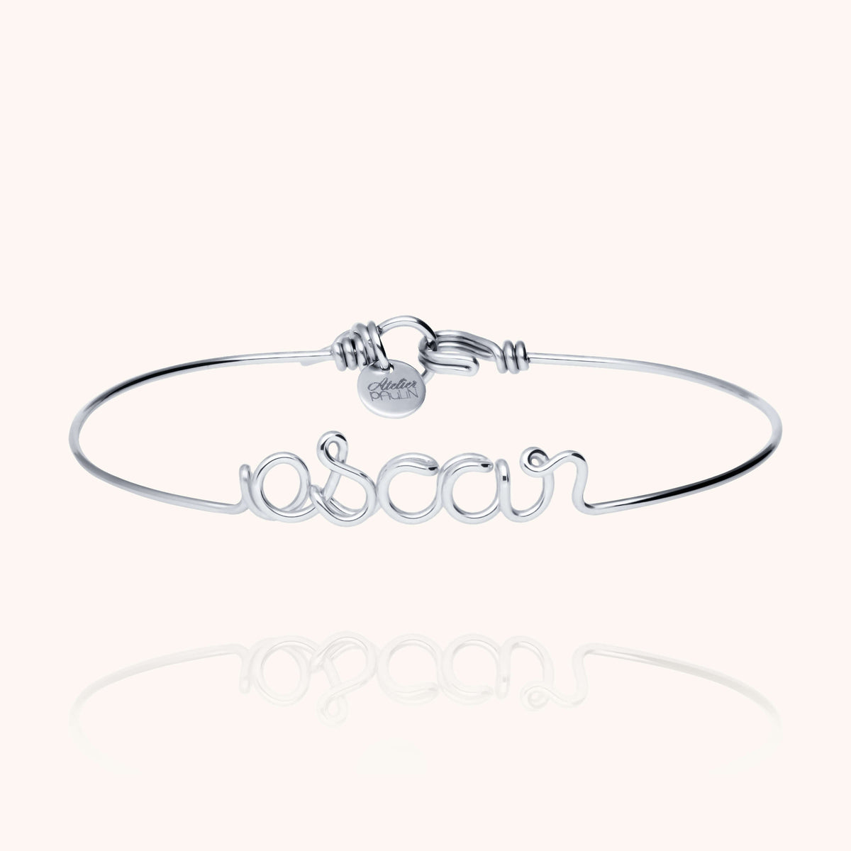 Personalisiertes Armband Original aus 925 Sterlingsilber — von Hand geformt in Paris
