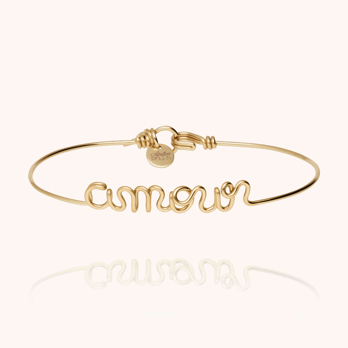 Armband Original Amour aus Gelbes Goldfilled — von Hand gefertigt in Paris