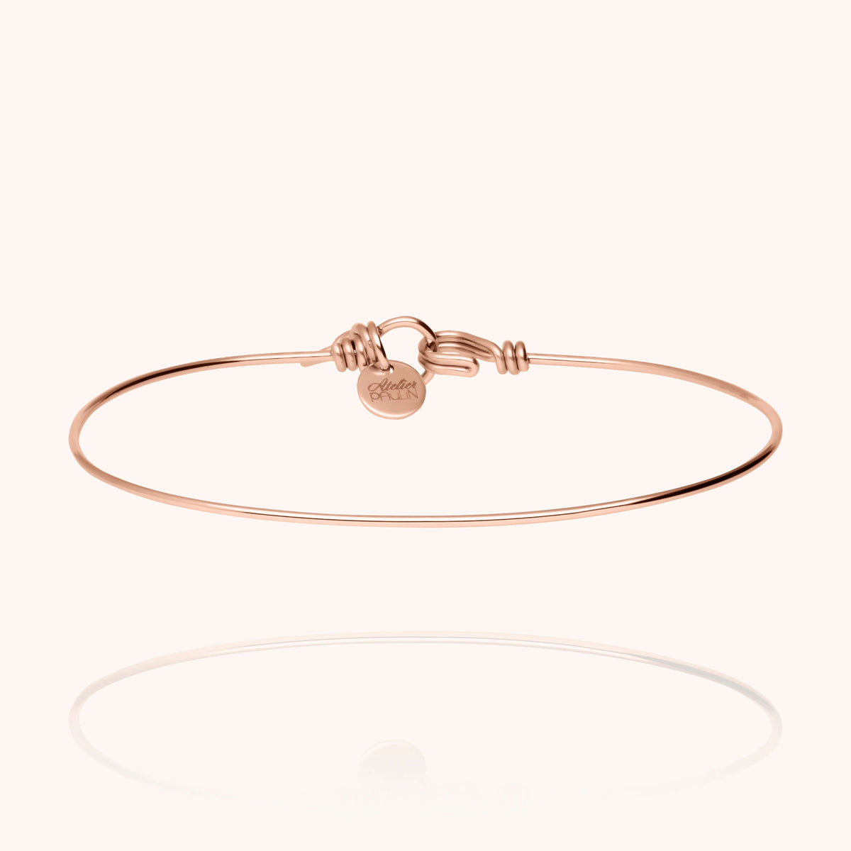Armband Nude Pure aus Roségoldfilled — von Hand geformt in Paris