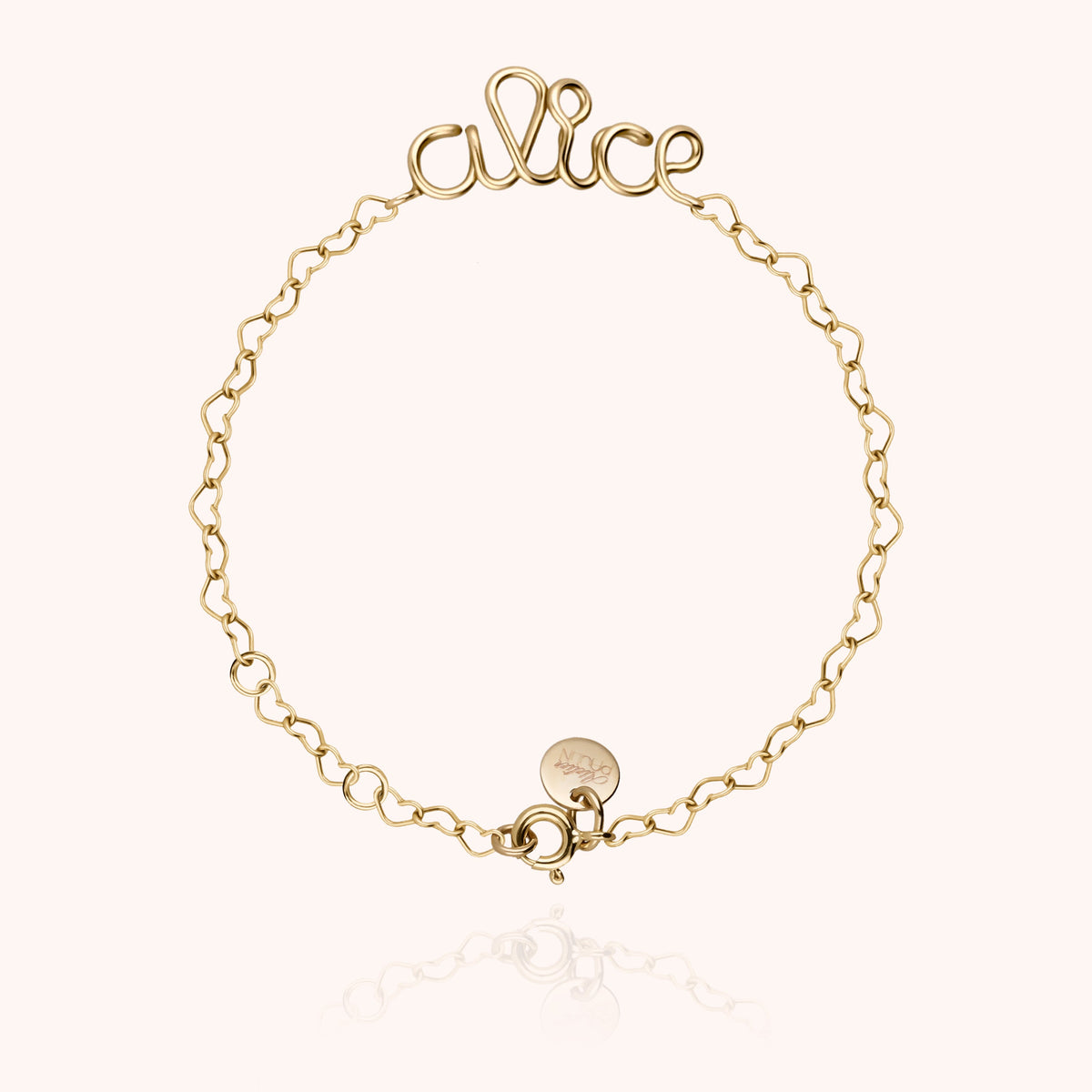 Personalized Heart Chain Richelieu Bracelet