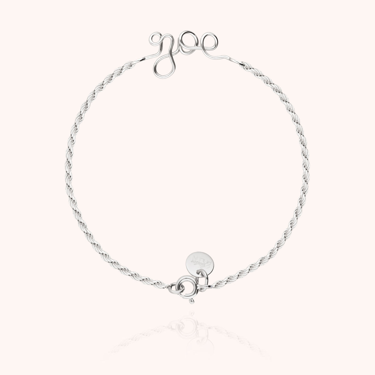 Bracciale Richelieu Catena Rope Personalizzato in filo d'argento sterling 925