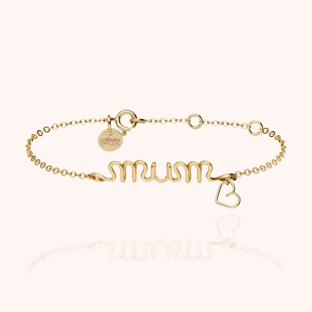 Bracciale Mum Richelieu x Clémence Allaire oro laminato