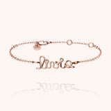 Personalized Richelieu Bracelet - Rose 14k gold-filled