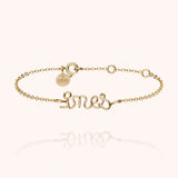 Personalized Richelieu Bracelet - Yellow 14k gold-filled