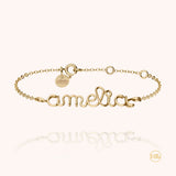 Personalized Richelieu Bracelet - 18K Yellow Gold