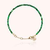 Plain Rivière Bracelet - emerald