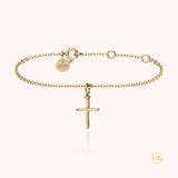 Bracciale Simbolico Charms Croce - oro giallo 18kt.