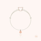 Bracciale Cordino Bambino Piccolo Orsetto - oro rosa 18kt.