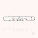 Spilla Da Balia Personalizzata - oro bianco 18kt.