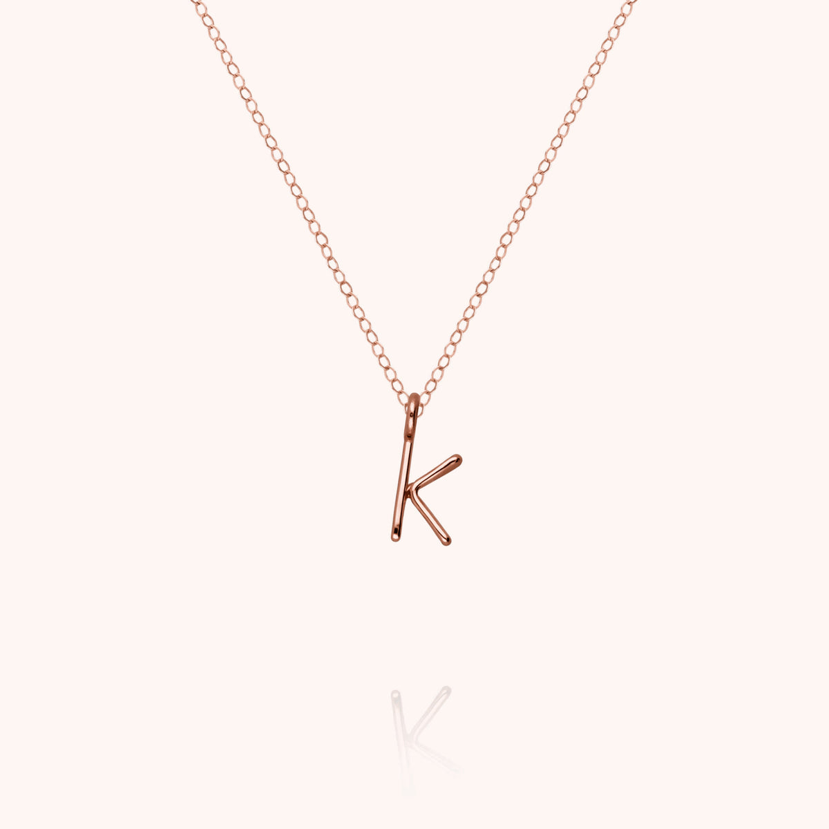 Kette Capital Initiale in 18K Roségold — sichere Lieferung aus Paris