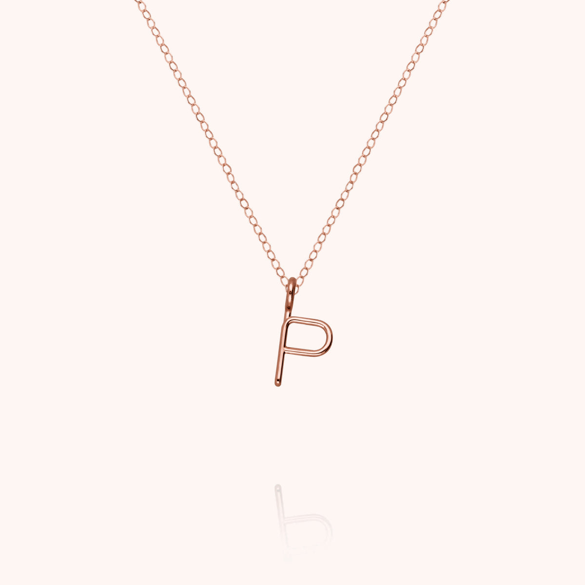 Kette Capital Initiale in 18K Roségold — sichere Lieferung aus Paris