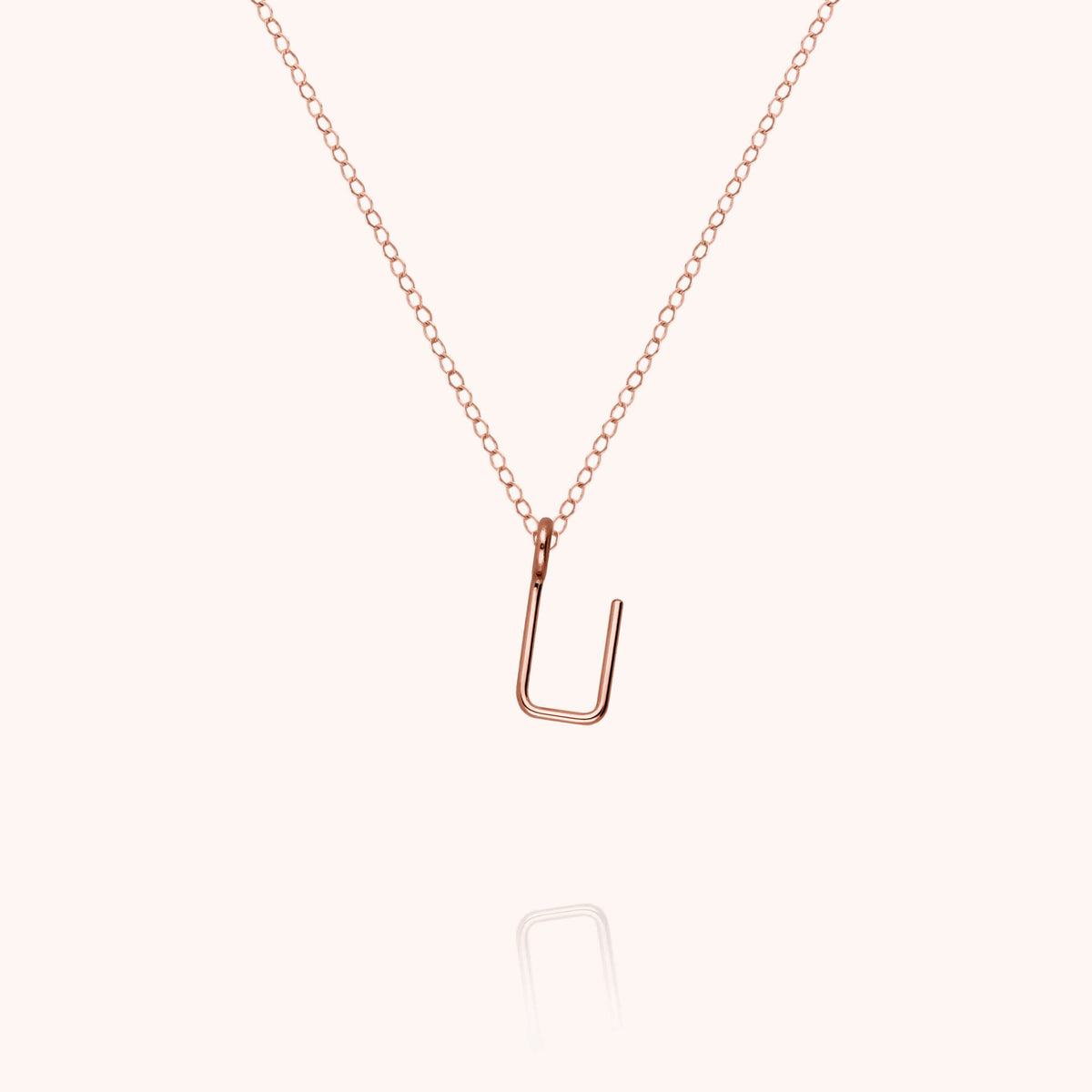 Kette Capital Initiale in 18K Roségold — sichere Lieferung aus Paris