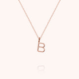 Collana Maiuscola Iniziale - oro rosa 18kt.