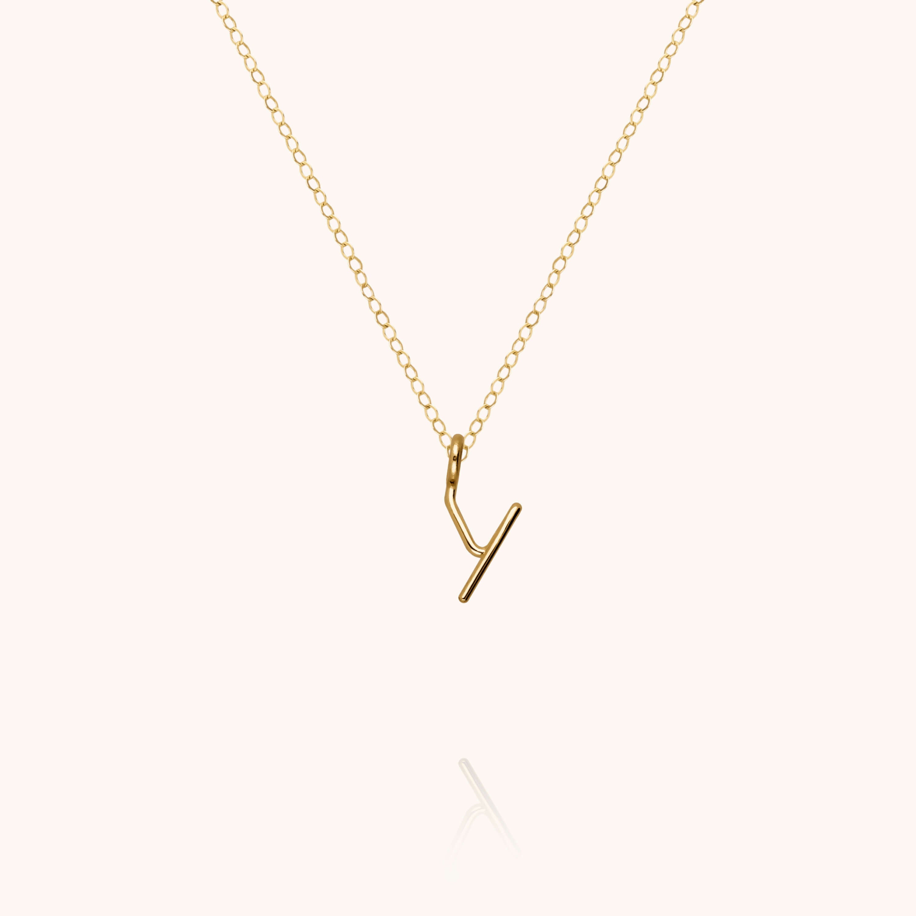 Collier Capital Initiale en or jaune 18K — expédition sécurisée Paris