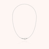 Rectangle Chain Necklace Attache moi - silver