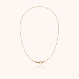Rectangle Chain Necklace Attache moi - Yellow 14k gold-filled