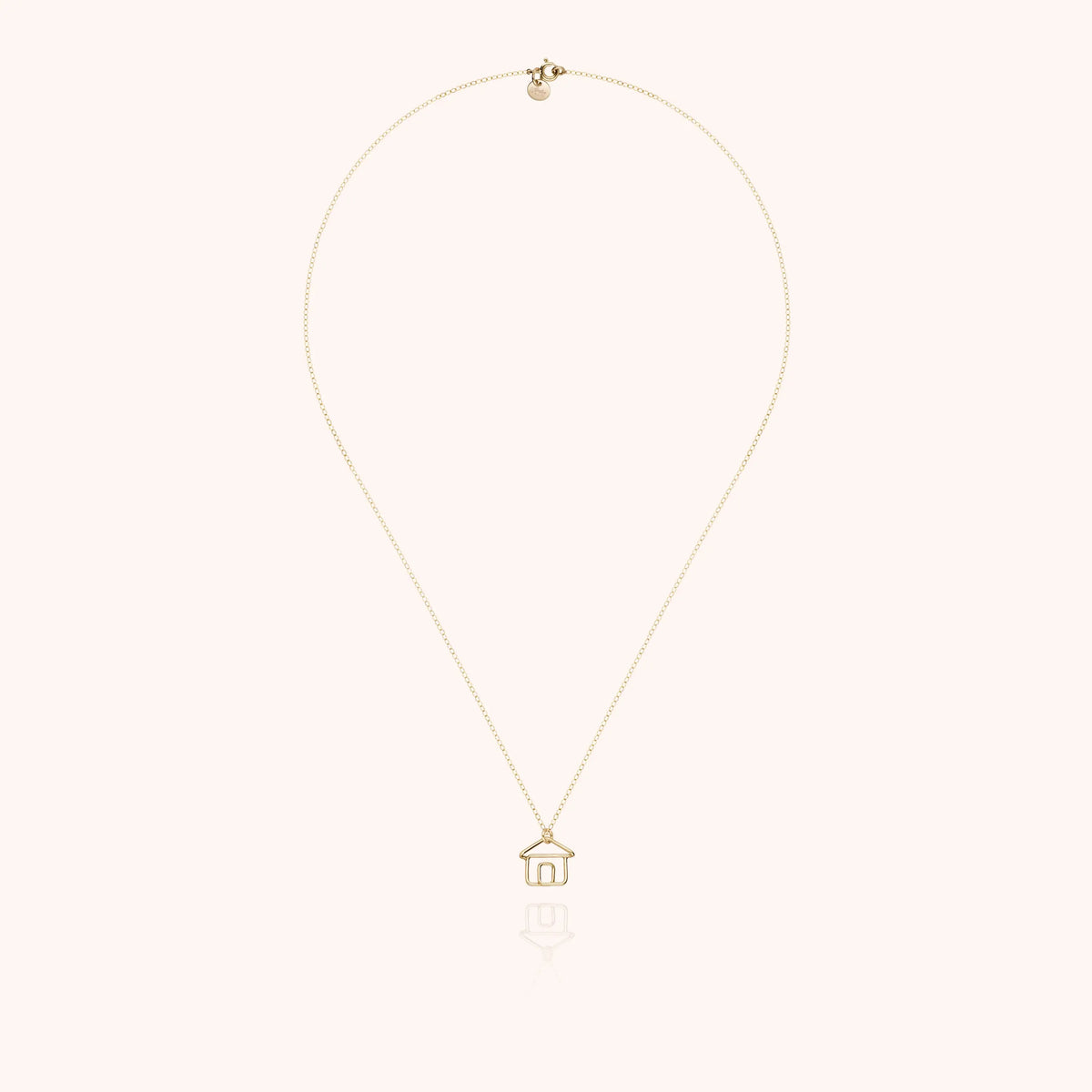 Detail of the metal wire on the Tiny House Charms Necklace