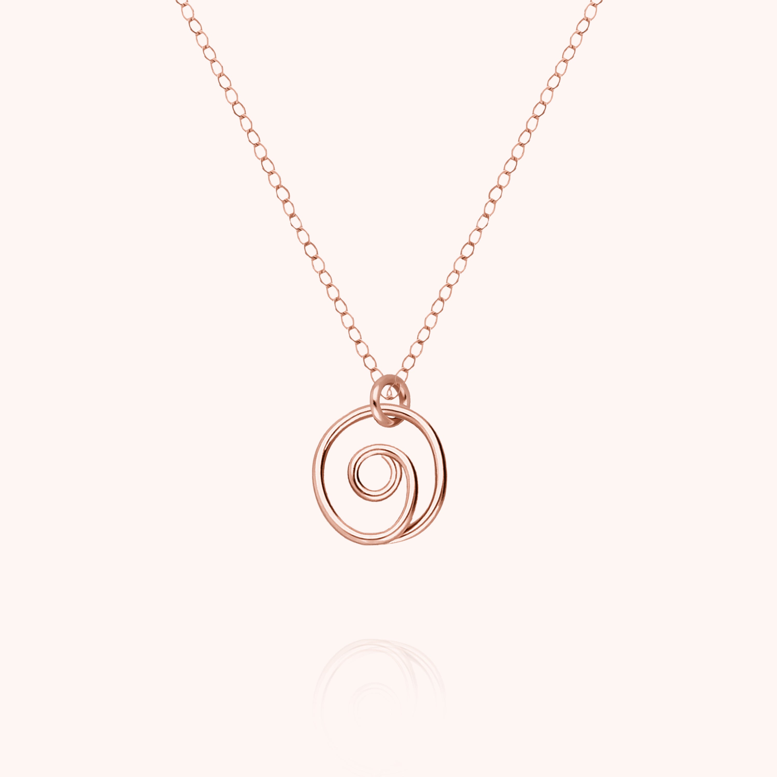 Collana Charms Santa Lucia - oro rosa laminato