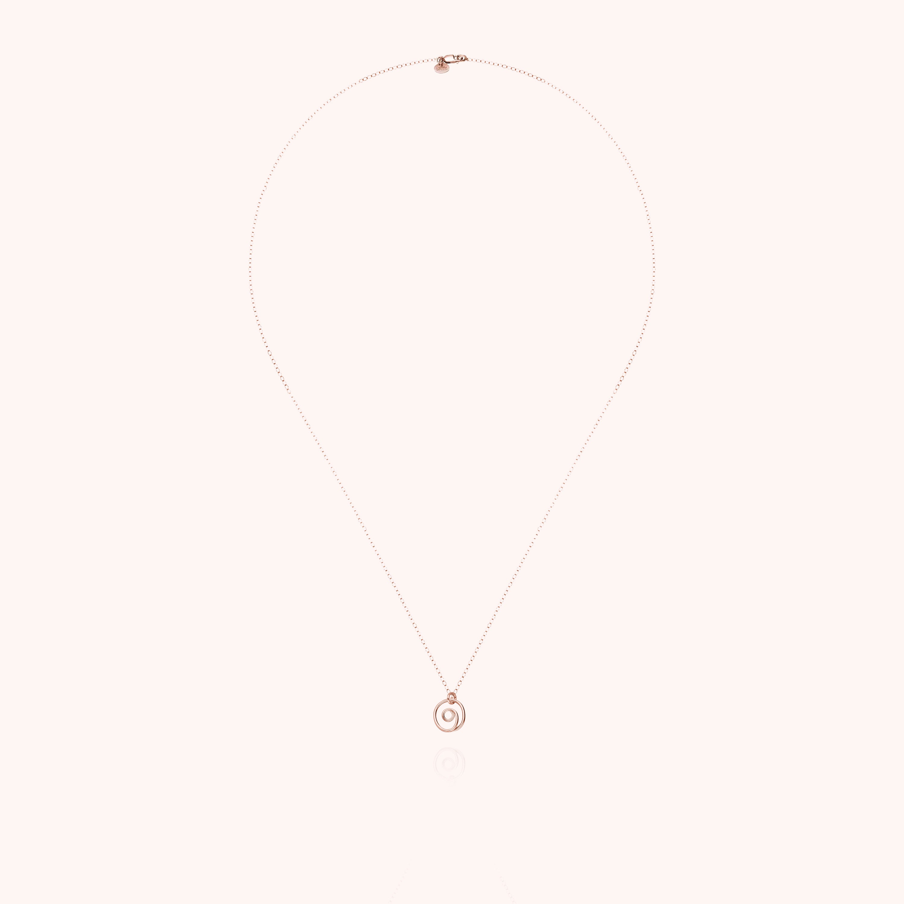 Collana Charms Santa Lucia - oro rosa laminato
