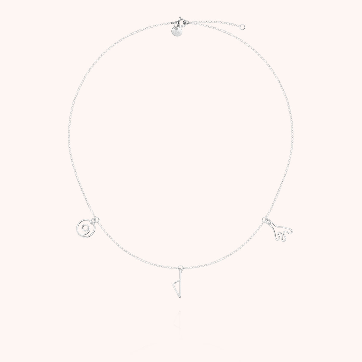 Charms-Kette Trio Corsica aus 925 Sterlingsilber, Gesamtansicht