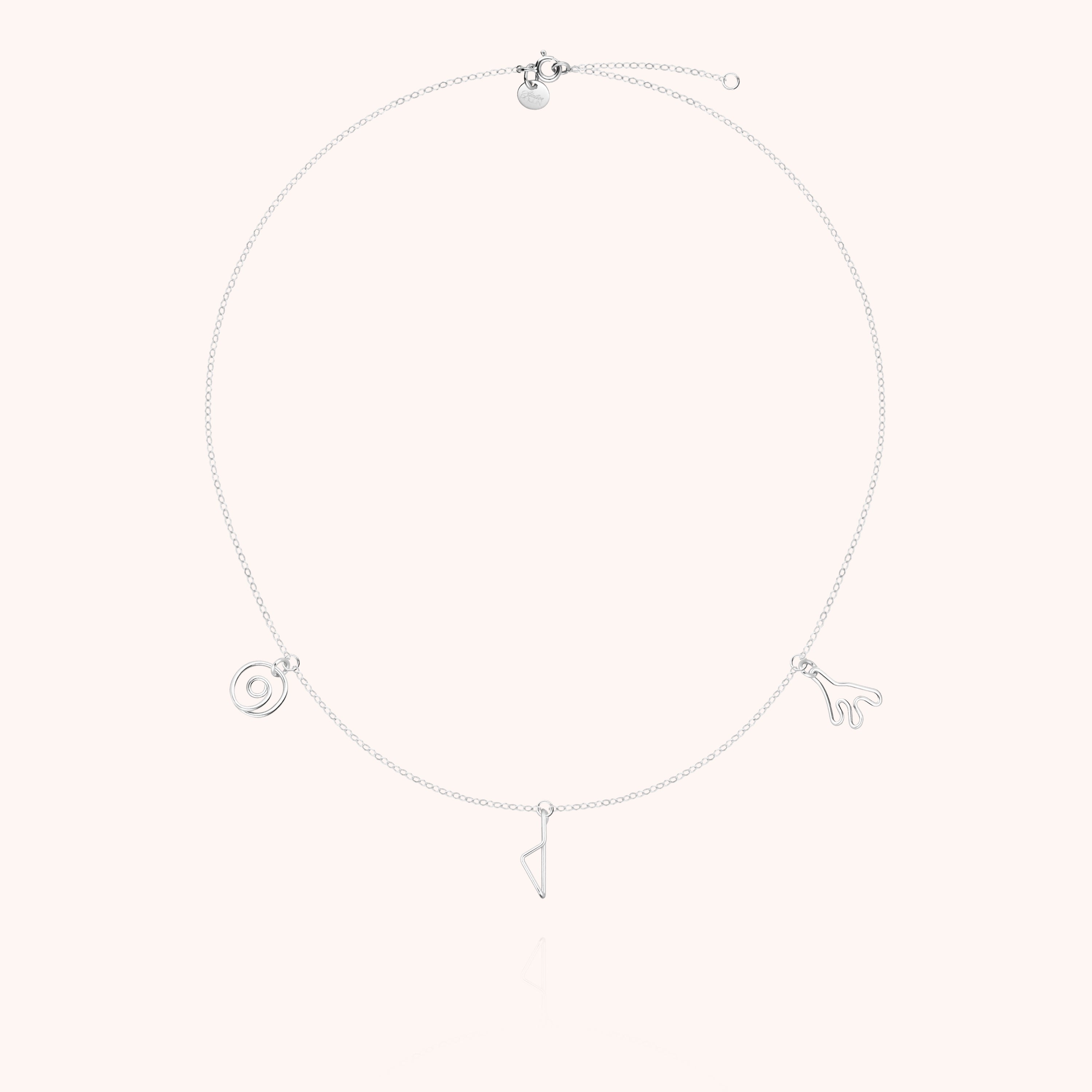 Collana Charms Trio Corsica - argento