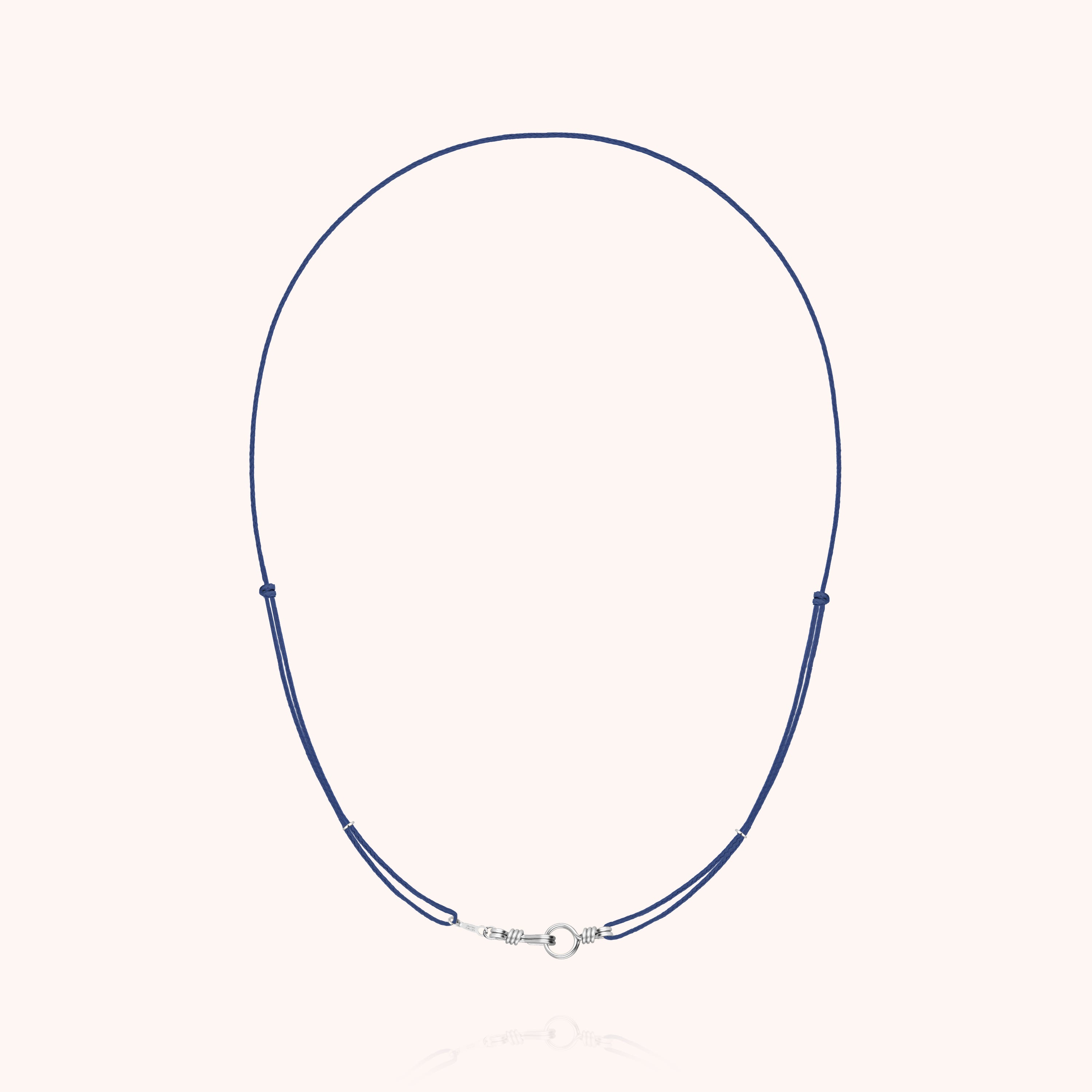 Collana Cordino Slim Knot Attache moi - argento