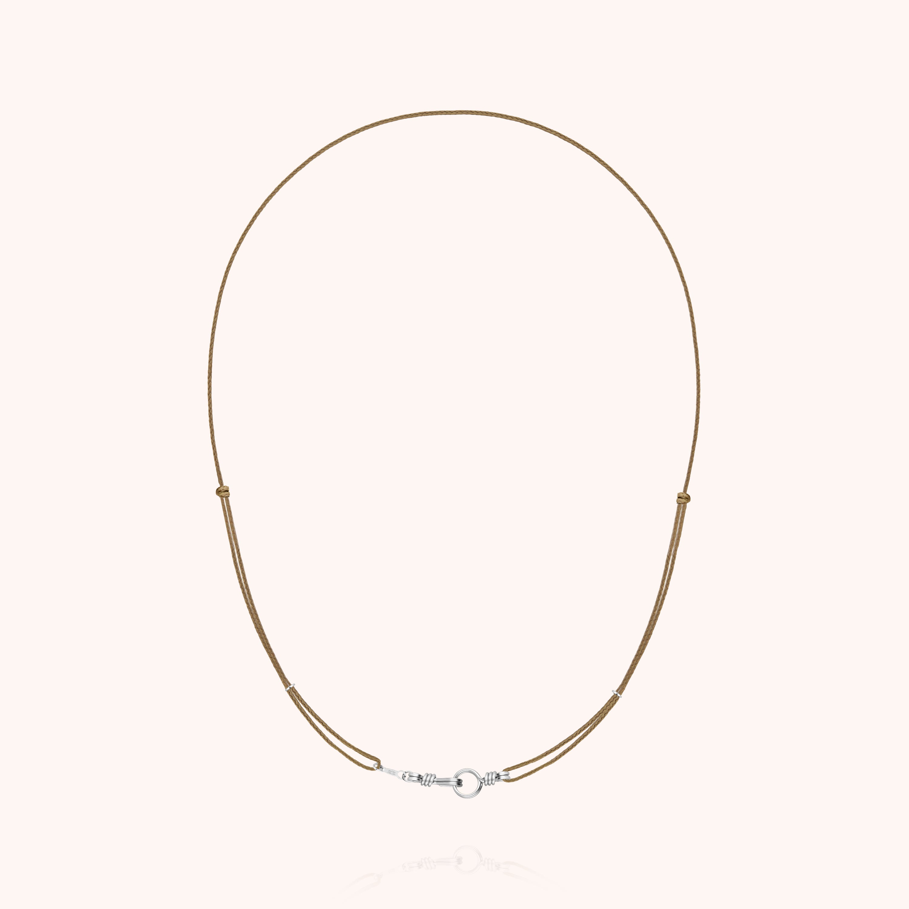 Collana Cordino Slim Knot Attache moi - argento
